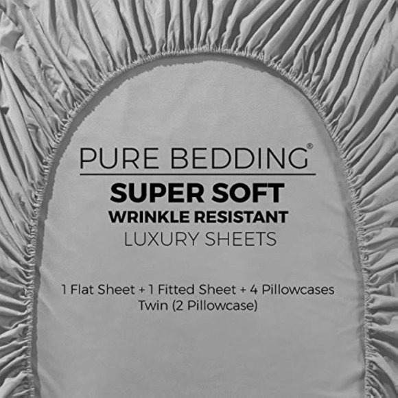 New 6 Piece Bed Sheets - Cal King, King, Queen , Full Sheet Set [6-Piec… - Picture 11 of 12